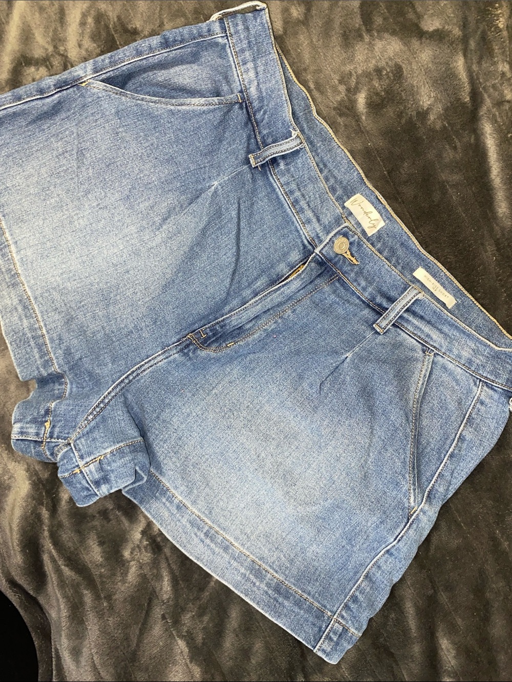 Wonderly • High Rise• Size 16 • Blue Denim Jean Shorts